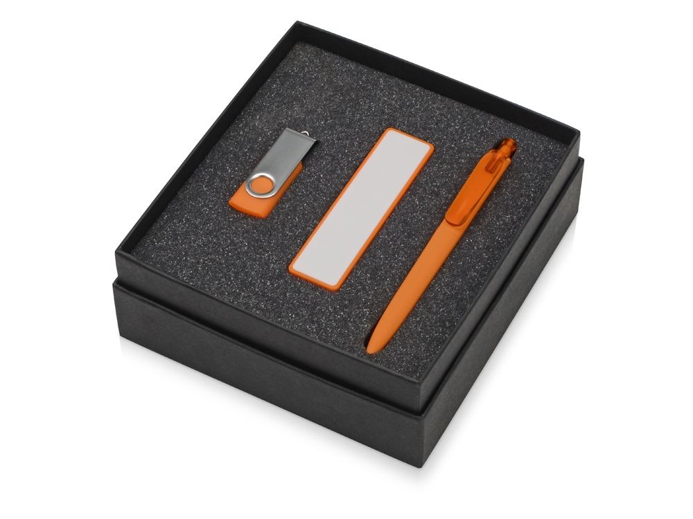 Подарочный набор Space Pro с флешкой, ручкой и зарядным устройством
